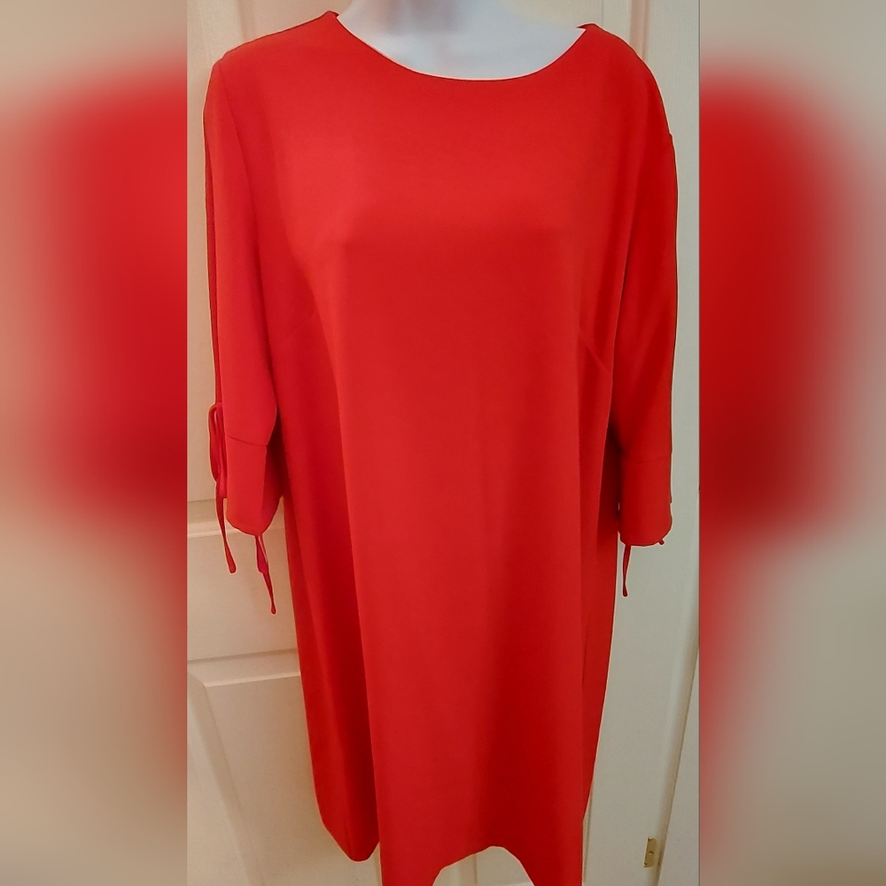 Preston and York Red Bell Sleeve Dress
